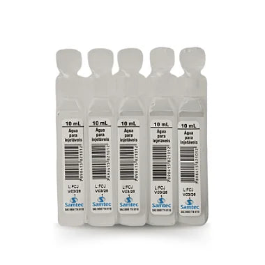 Água p/ Injetáveis 10 ml Flaconete