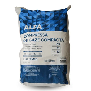 Compressa de Gaze Compacta 100% Algodão