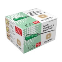 Agulha Hipodérmica 25x0,80mm Descarpack Com 100 Unidades