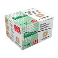 Agulha Hipodérmica 30 x 0,80mm Descarpack com 100 Unidades