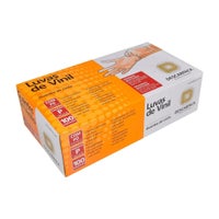 Luva de Vinil Descartável com Pó Descarpack com 100 unidades