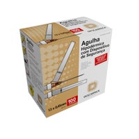 Agulha Hipodérmica 13x0,45mm com Dispositivo de Segurança Descartável Descarpack Com 100 Unidades