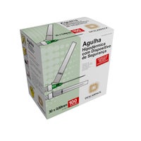 Agulha Hipodérmica 30x0,80mm com Dispositivo de Segurança Descartável Descarpack Com 100 Unidades