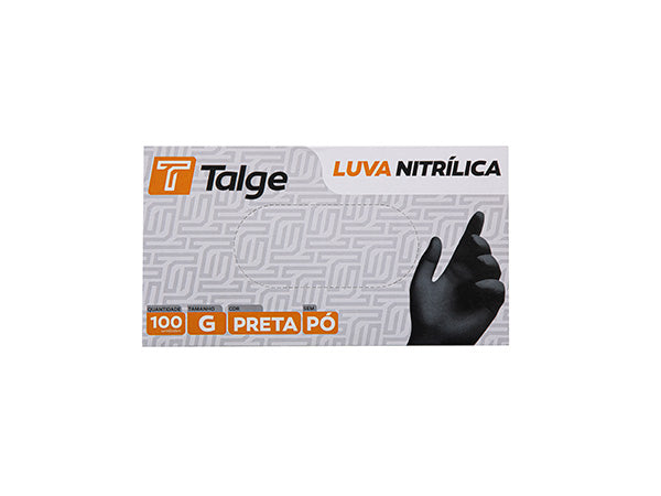 Luva Nitrílica Preta Talge