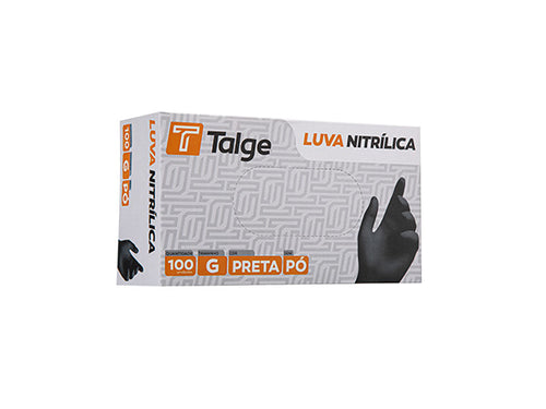 Luva Nitrílica Preta Talge