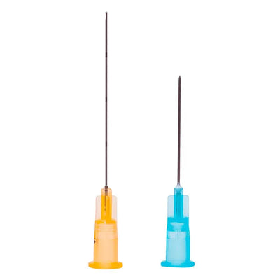 Microcânulas Uniqmed - 25G (0.50mm) x 50mm - Caixa com 24 unidades - Com Agulha Auxiliar